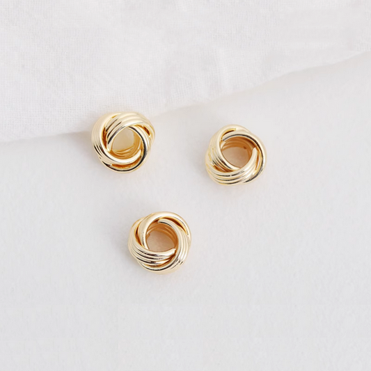 Alloy Braid Knot Shape Spacer- Gold Electroplated - AMTP-01