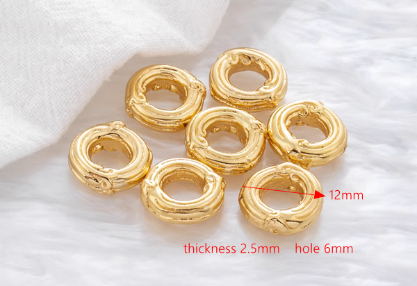 Alloy Chinese Dragon Round Spacer