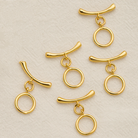 Brass Pinch / OT Clasp ,  Gold Plated - CMQW-03