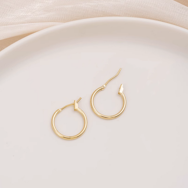 1 Pairs Brass Big Ring Ear Ring