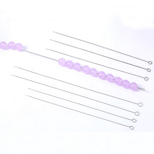 4pcs/Set Stainless Steel Long Hook Beading Use Needle - TLLG-01