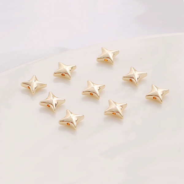5pcs Alloy Star Spacer Piece