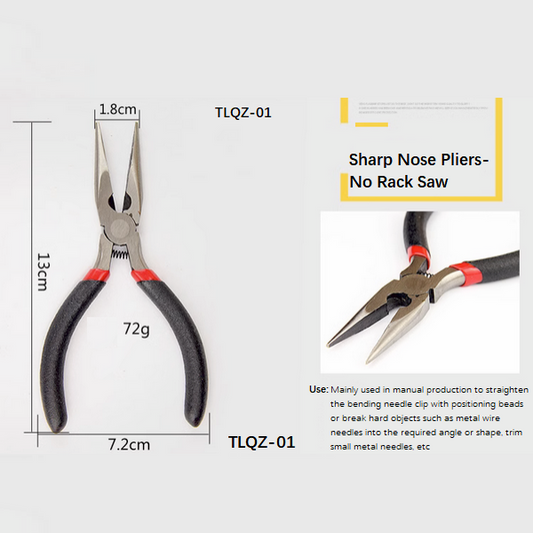 Stainless Steel Sharp Nose Plier, No Rack Saw Type- TLQZ-01
