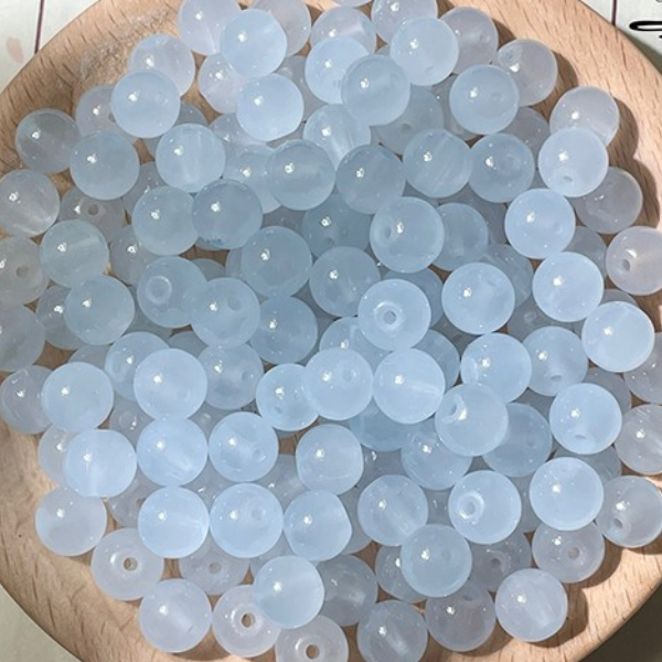 20pcs Glass Beads imitation Jade Beads