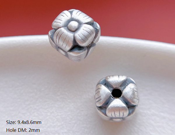 Sterling Silver Squares Curving Spacers