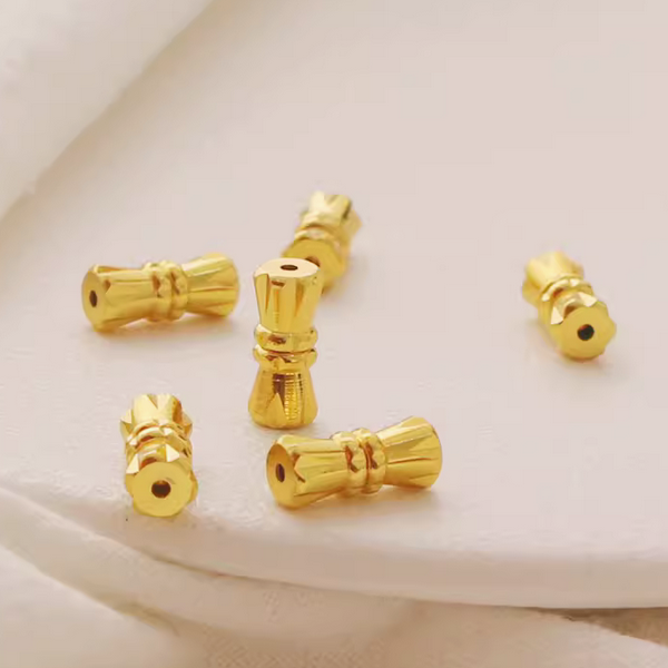 Brass Gilded Necklace Swivel Spiral Clasp