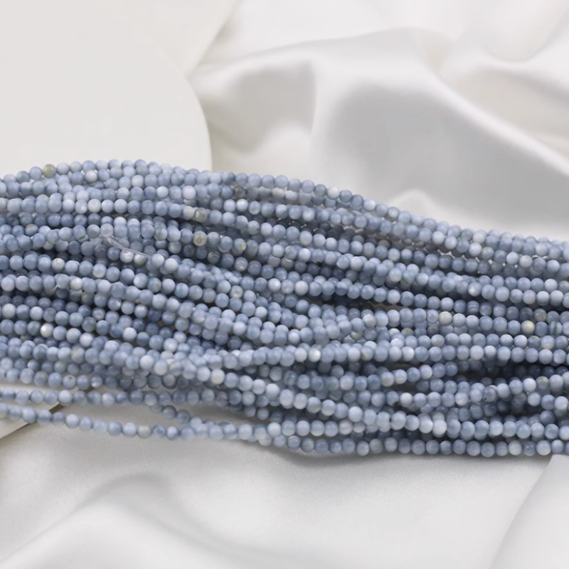2-4mm Shell Material Beads Small Round Jewelry Dyed Warm Colorful Beads