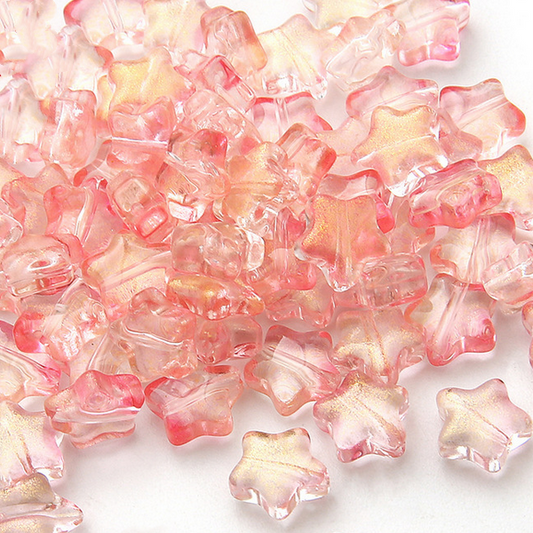 20pcs Star Glass Partition Beads Spacer- GLXX-11