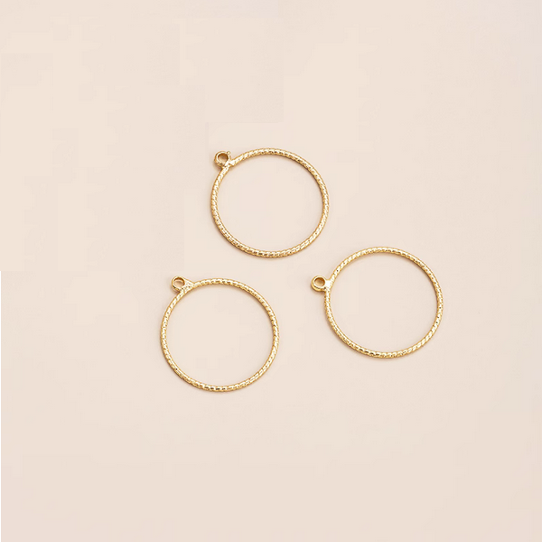 1 Pair Brass 14K Plated Earring Pendants