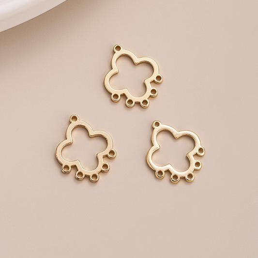1 Pairs Brass Clove Earring Pendant Piece, 14K Gold Plate - ERJH-06