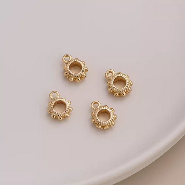 Brass Ring Hanging Spacer Beads Piece
