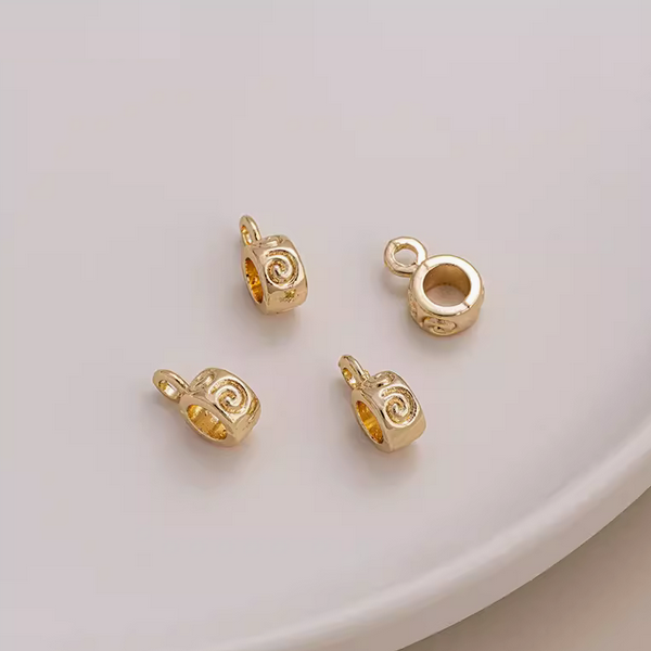 Brass Ring Hanging Spacer Beads Piece
