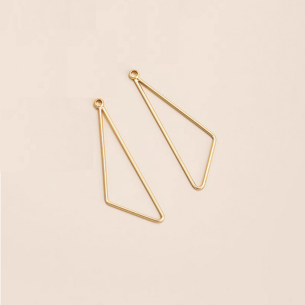 1 Pair Brass 14K Plated Earring Pendants