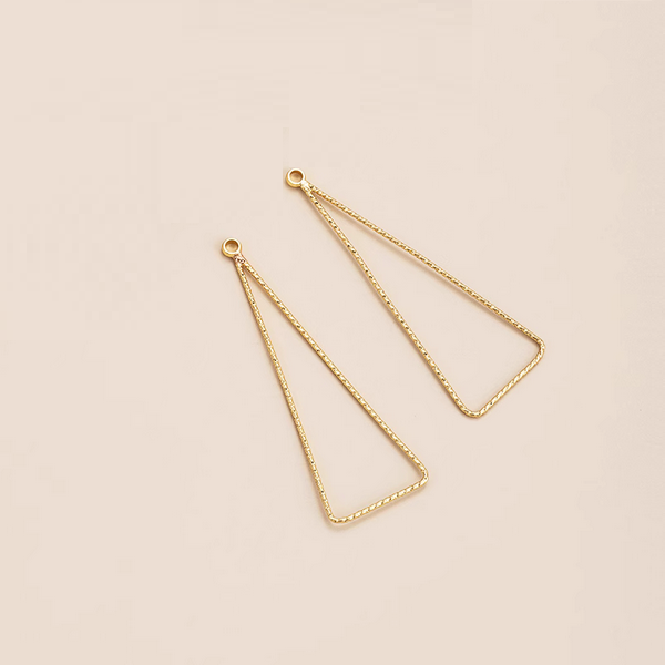 1 Pair Brass 14K Plated Earring Pendants