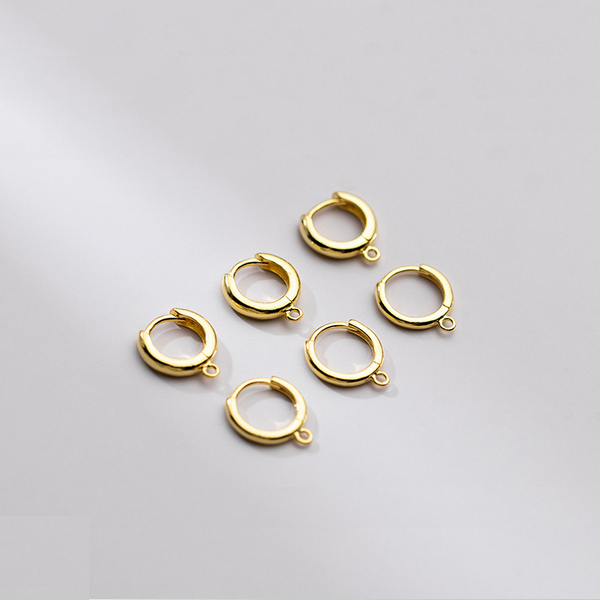 1 Pair 925 Sterling Silver Earring Loop