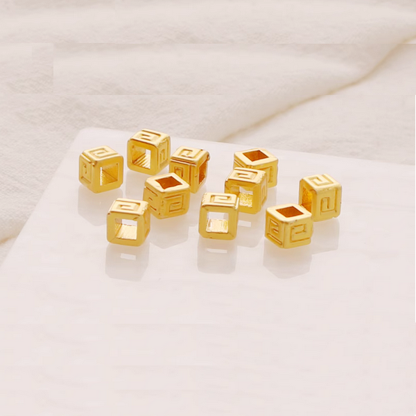 20pcs Alloy Square Spacer Partition Piece - 18K Plated - AMFH-01