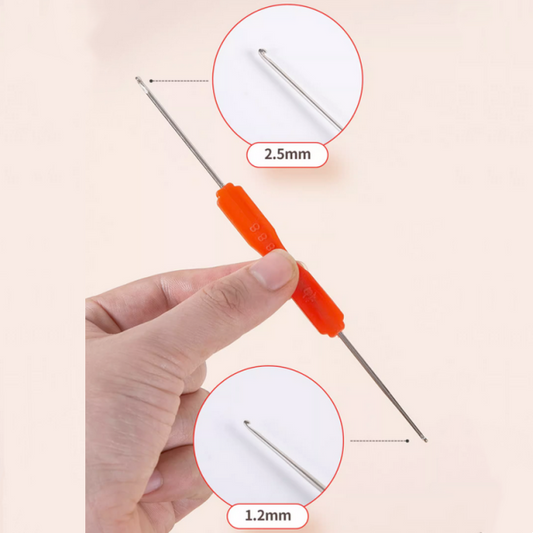 Double Side Hook Crochet Needle Easy Beading Tool- TLSG-02