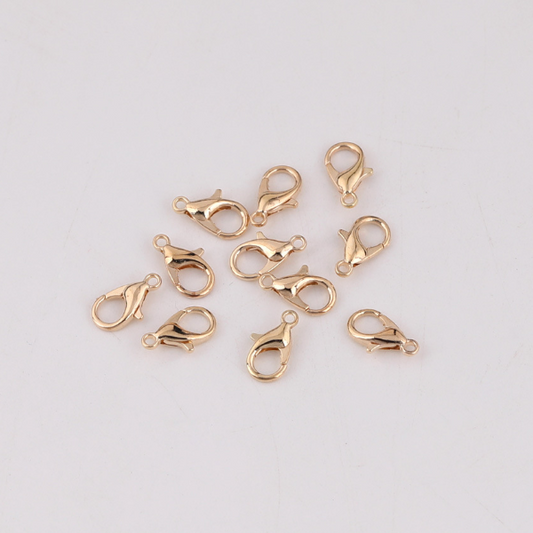 20pcs Stainless Steel 5mm Lobster Claw Clasp, 14K Plated - CMLX-07