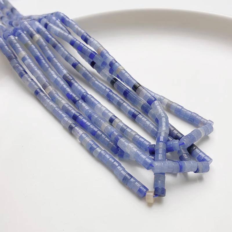 Strand Nature Crystal Stone Tubular Tube Beads Necklace Bracelet Making