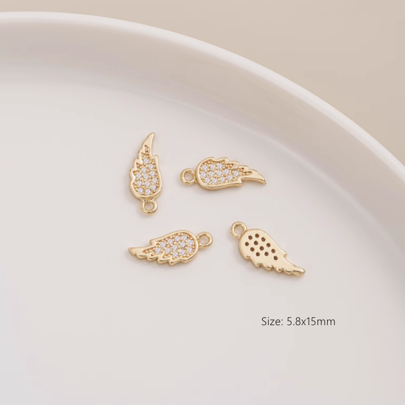 Brass 14K Gilded Zircon Necklace Bracelet Pendants Collection