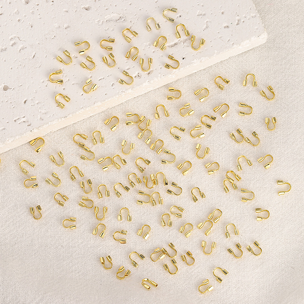 100pcs Brass U Shape Clasp 18K Plated - CMUX-03