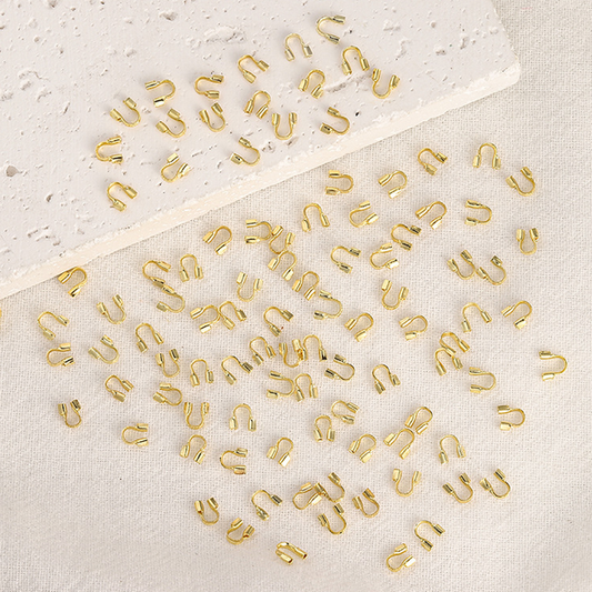 100pcs Brass U Shape Clasp 18K Plated - CMUX-03