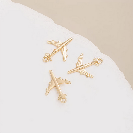 Alloy Plane Shape Pendant Piece - PMSG-07