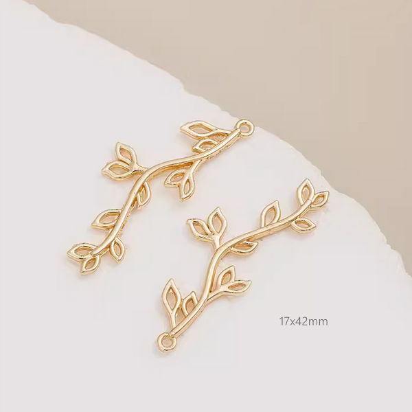 Alloy Fashion Pendants for Jewelry Handmaking DIY, 14K Plated