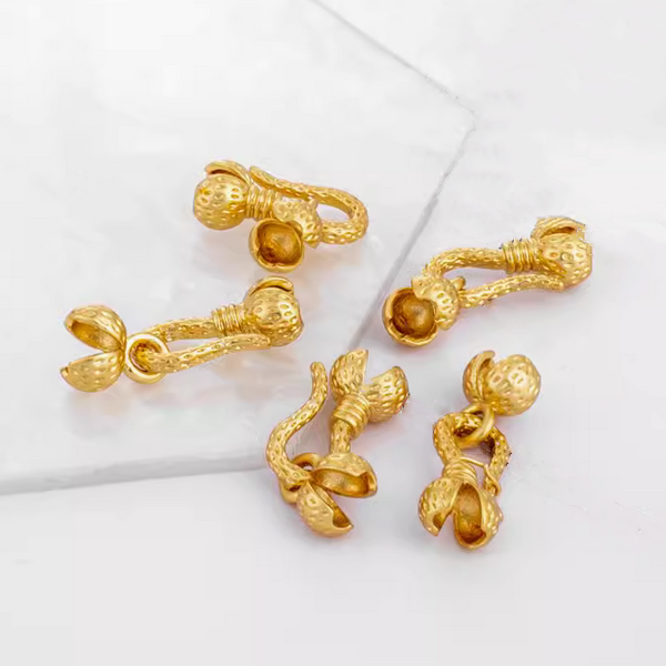 Double Side Pinch Clip Enwrap Ending Clasp