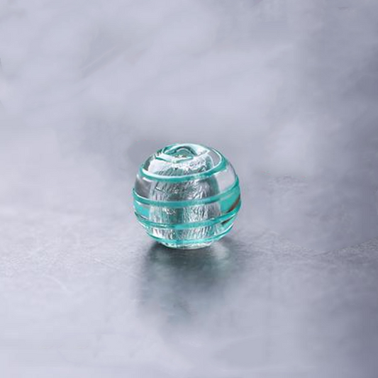 10pcs Glass Beads With Single Color Stripe -GLHZ-02
