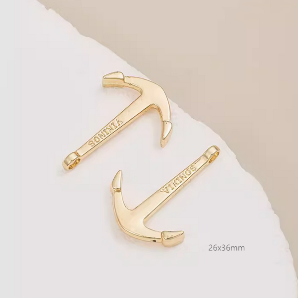 Alloy Fashion Pendants for Jewelry Handmaking DIY, 14K Plated