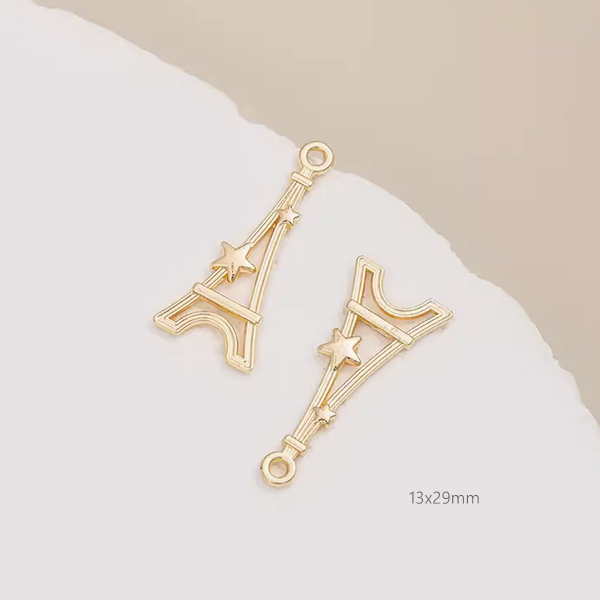 Alloy Fashion Pendants for Jewelry Handmaking DIY, 14K Plated