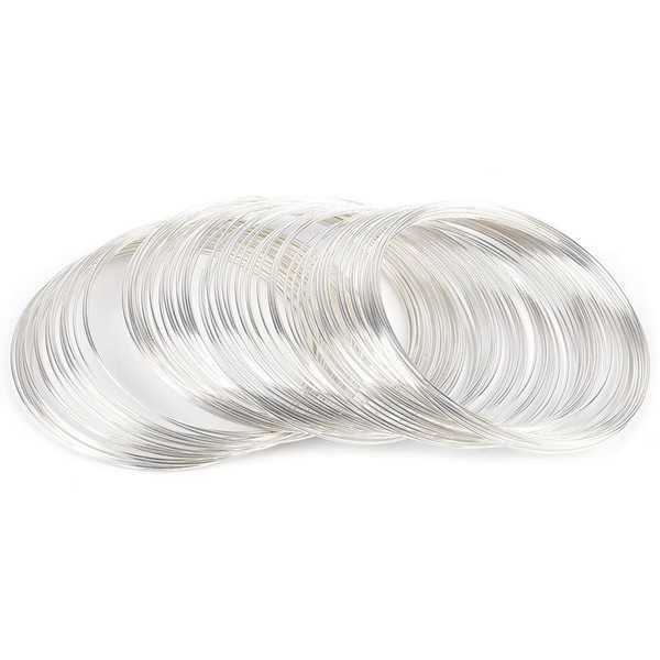 6cm/100 Circles Memory Rebound Stainless Steel Wire Circle (for wrist)