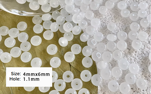 20pcs Glass imitation Jade Ring/Bamboo Joint Spacer