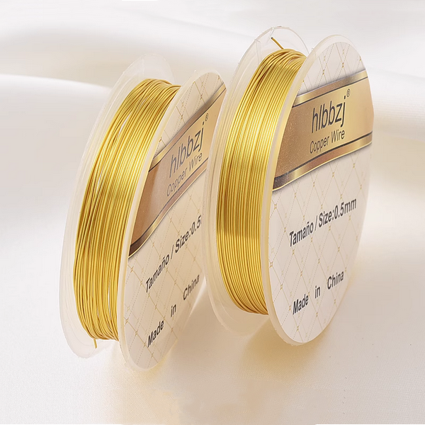 Brass Flexible Soft Wire Roll, Colors Plated