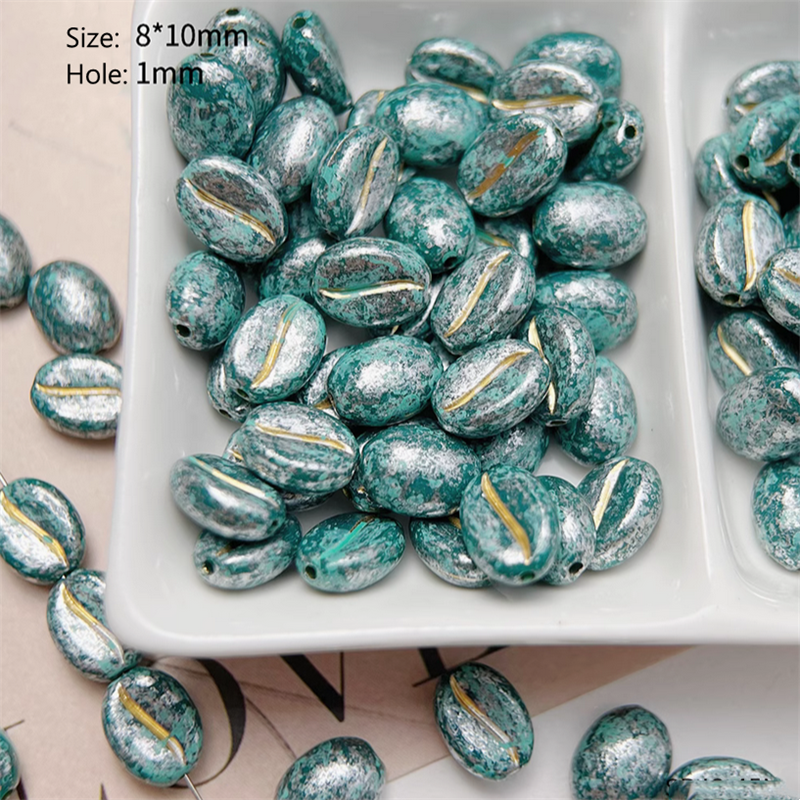 20pcs Coffee Bean Beads Ornament Handmaking Material