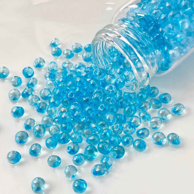 10g Glass Beads Round Water Drop Tiny Beads Spacers