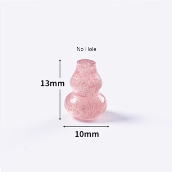 Strawverry Quartz Crystal Gemstone Charms Pendant