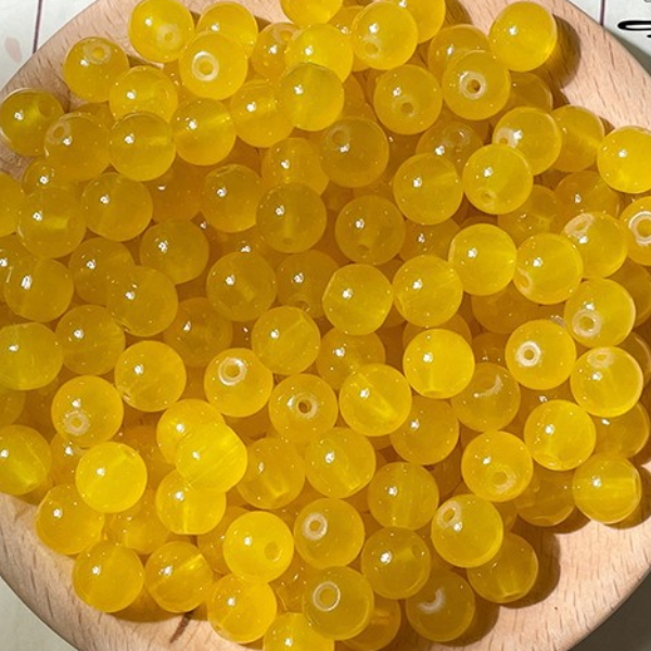 20pcs Glass Beads imitation Jade Beads