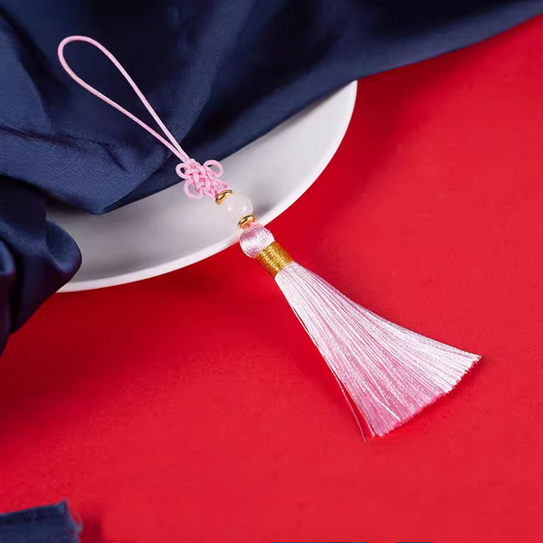 14cm Chinese Lucky Knotting+Beads Tassels