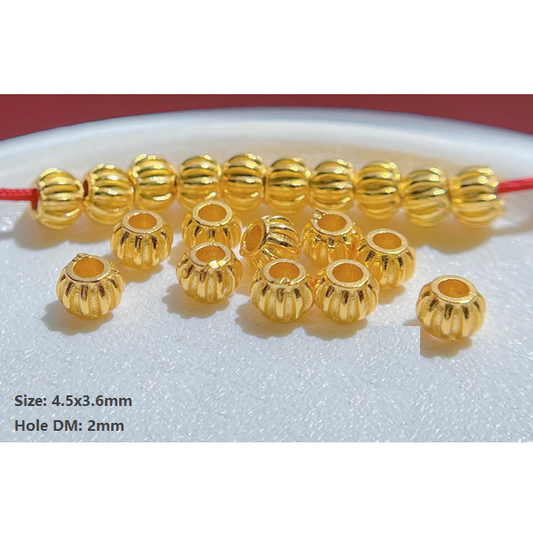 5pcs Sterling Silver Spacer Partition Piece 18K Plated- ASHG-07