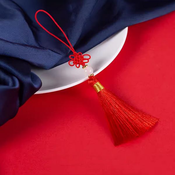 14cm Chinese Lucky Knotting+Beads Tassels
