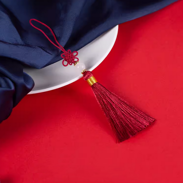 14cm Chinese Lucky Knotting+Beads Tassels