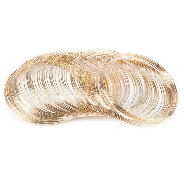 6cm/100 Circles Memory Rebound Stainless Steel Wire Circle (for wrist)