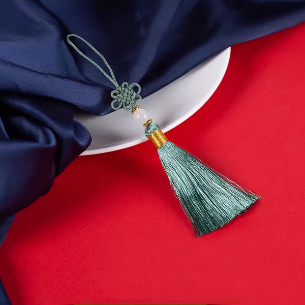 14cm Chinese Lucky Knotting+Beads Tassels