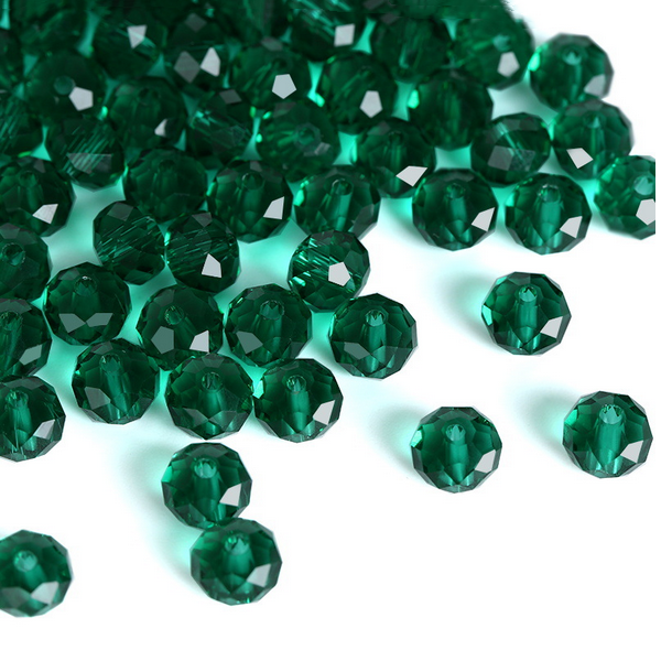 Electroplated Glass Facted Beads