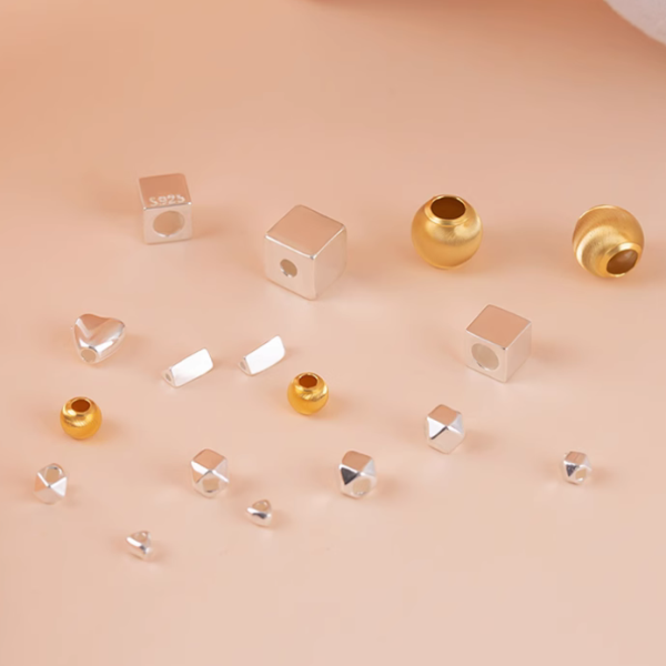Sterling Silver Round Spacer Beads
