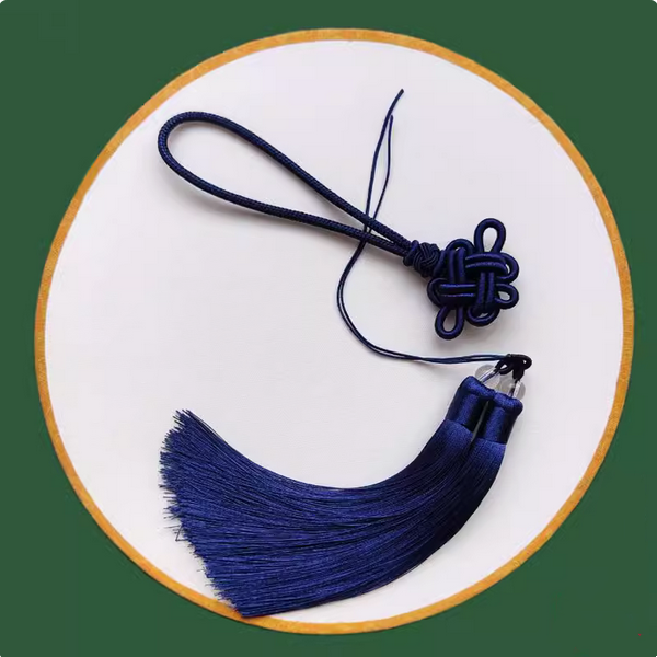 Double Tassel With Chinese Lucky Braiding Knot Hanging