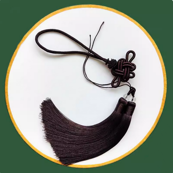 Double Tassel With Chinese Lucky Braiding Knot Hanging