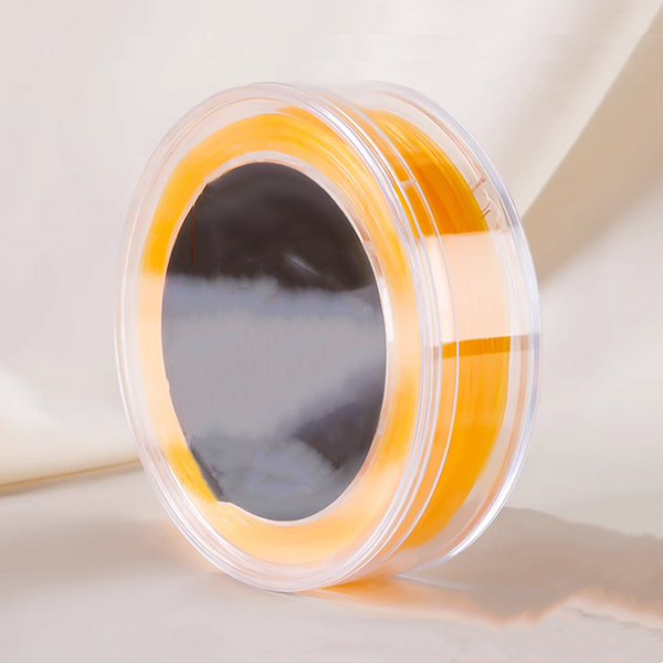 0.5mm Orange Round Crystal Elastic String, 120m/Roll - RPEL-25